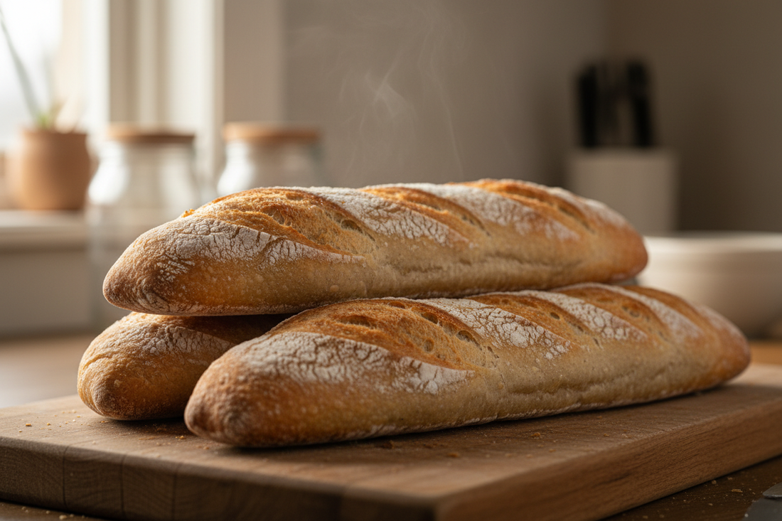 Sourdough Discard Baguettes with Fresh Milled Flour